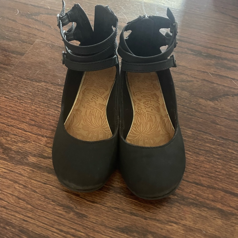 Girls Ankle Strap Flats